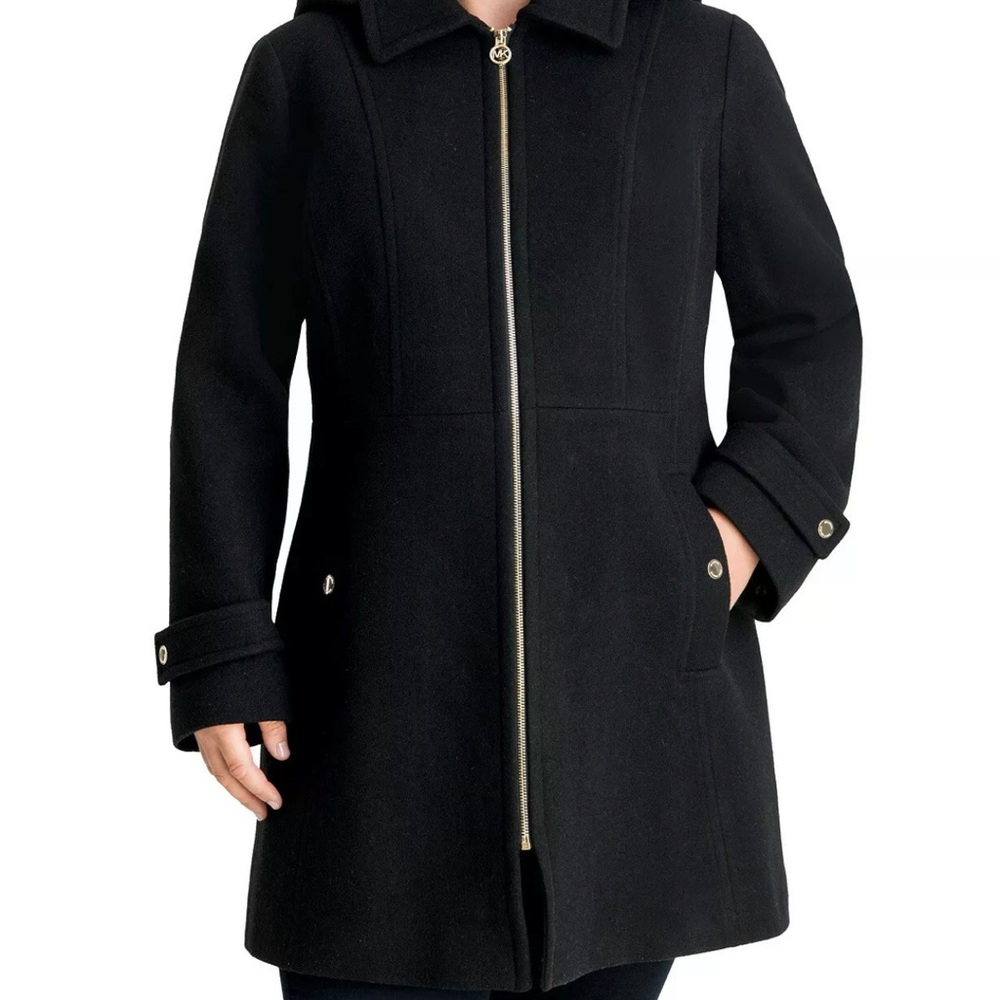 Michael Kors Women’s Plus Size Hooded coat